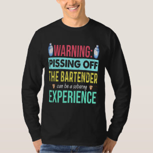 Camiseta Aviso El Pisado Del Barman Puede Ser Sobriador