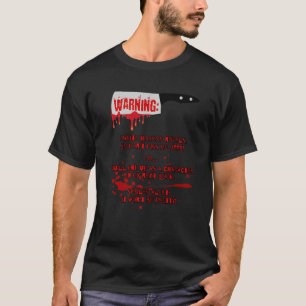 Camiseta Aviso escribo novelas de horror sobre escritores d