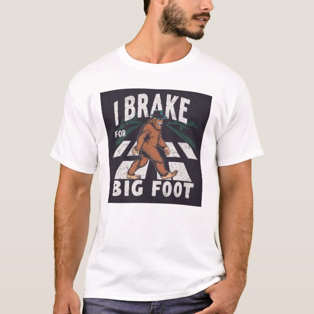 Camiseta Aviso, freno para Bigfoot (Anverso)