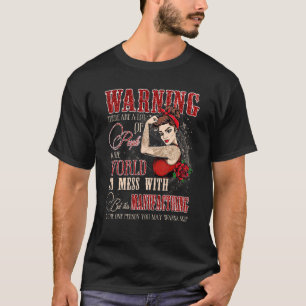 Camiseta Aviso no se desmaye con esta industria de mujeres