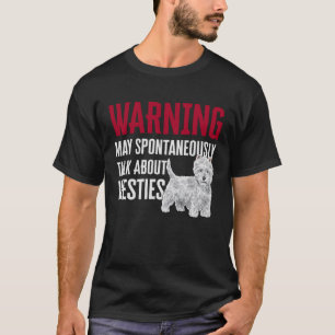 Camiseta Aviso occidental sobre el territorio blanco de las
