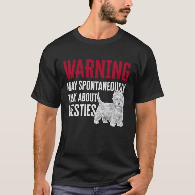 Camiseta Aviso occidental sobre el territorio blanco de las (Anverso)