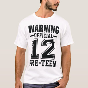 Camiseta Aviso Oficial 12 Pre-adolescente