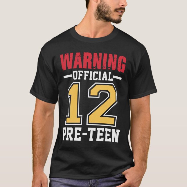 Camiseta Aviso Oficial 12 Pre-adolescente (Anverso)
