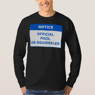 Camiseta Aviso Oficial De La Piscina De Arreglo De La Pisci