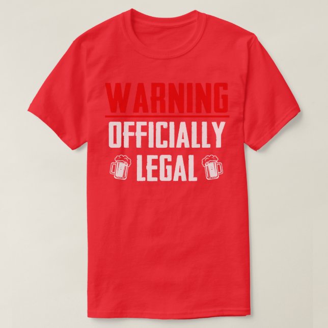 Camiseta Aviso Oficial Legal (Diseño del anverso)