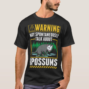 Camiseta Aviso Opossum Trash Cat Possum
