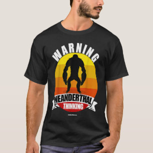 Camiseta Aviso para el hombre de Ape de Ape de Neandertal