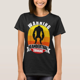 Camiseta Aviso para el hombre de Ape de Ape de Neandertal