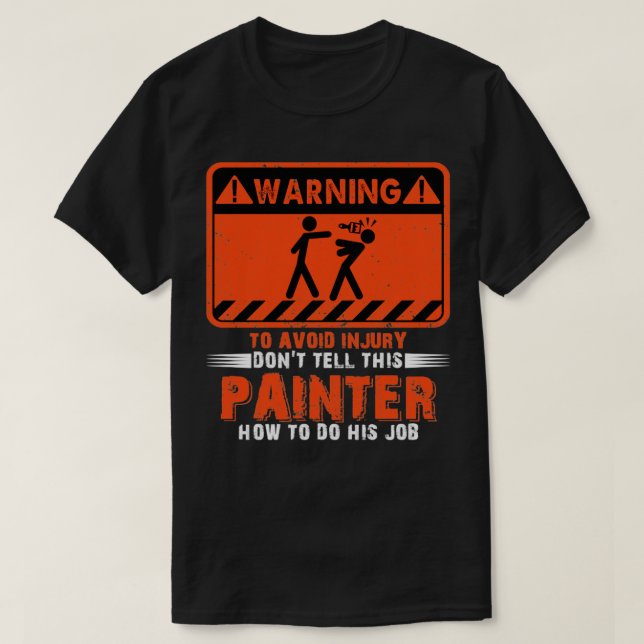 Camiseta Aviso Para Evitar Lesiones No Informe A Este Pinto (Diseño del anverso)
