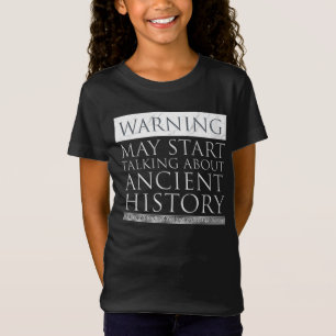 Camiseta Aviso: Puede comenzar a hablar de la historia anti