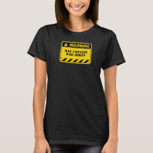 Camiseta Aviso Puede Contener Chistes De Papá Divertidos Te