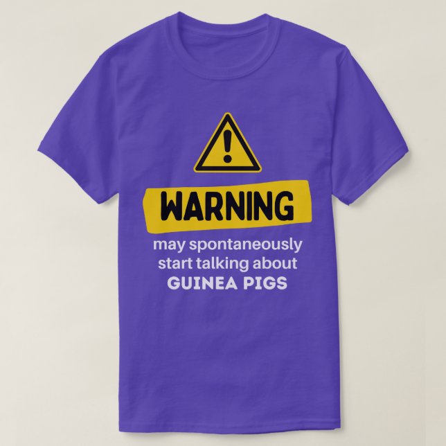 Camiseta Aviso Puede Empezar Espontáneamente A Hablar De Gu (Diseño del anverso)
