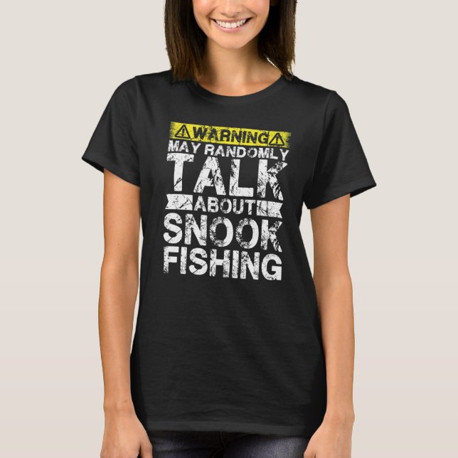 Camiseta Aviso Puede Hablar De Pesca (Anverso)