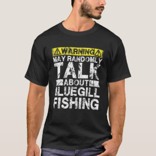 Camiseta Aviso Puede Hablar De Pescar Pescado De Azúcar