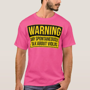 Camiseta Aviso Puede Hablar Espontáneamente Sobre El Regalo
