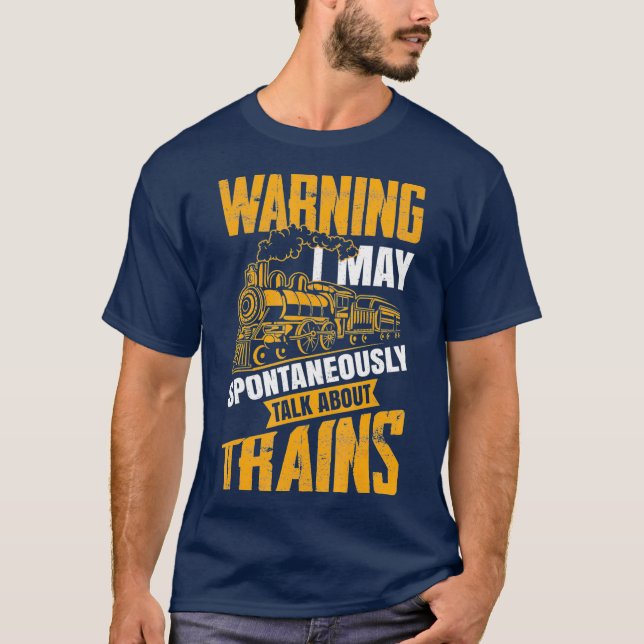 Camiseta Aviso Puede Hablar Espontáneamente Sobre El Regalo (Anverso)