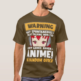 Camiseta Aviso puede hablar sin parar sobre los juegos Rame