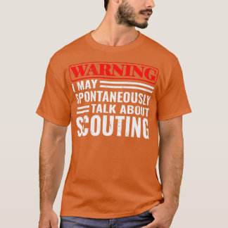 Camiseta Aviso Puedo hablar explorando el camping chico sen