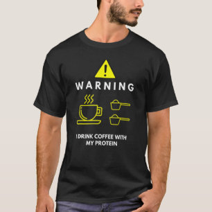 Camiseta Aviso Que Bebí Café Con Mis Unidades Deportivas Pr