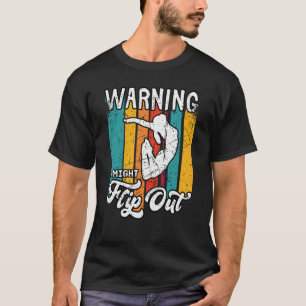 Camiseta Aviso que podría revertir la gimnasia gimnasta Pun