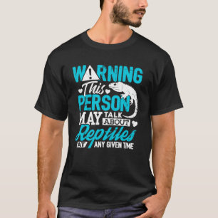 Camiseta Aviso Reptile: Hablan de criador