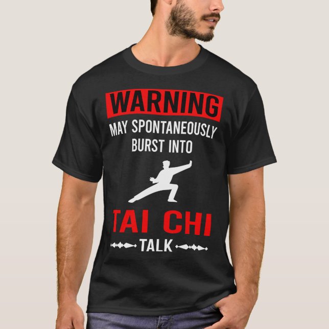Camiseta Aviso rojo Tai Chi (Anverso)