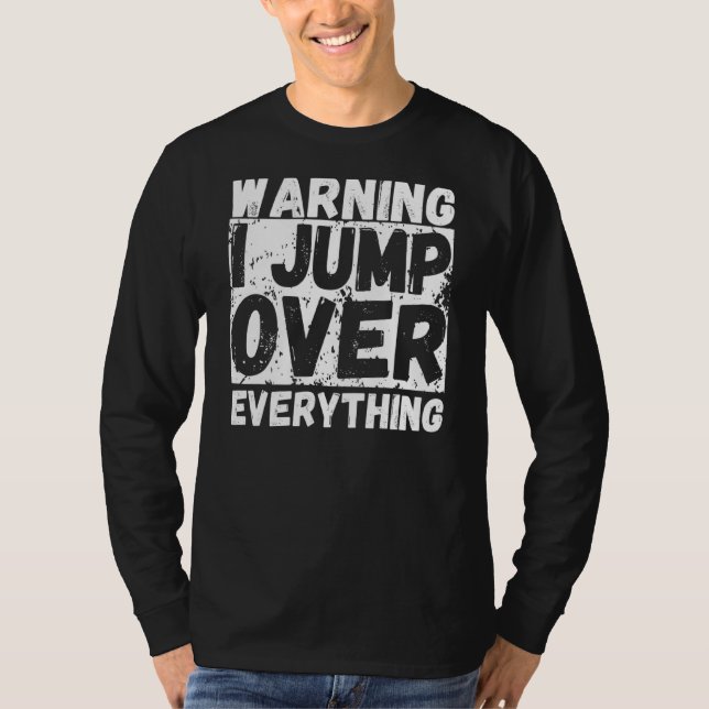 Camiseta Aviso salto sobre todo Parkour Freerunning (Anverso)