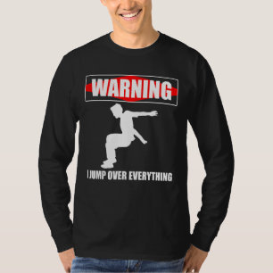 Camiseta Aviso salto sobre todo Parkour Runner 2