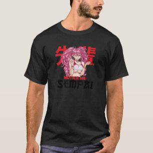 Camiseta Aviso Senpai Otaku Waifu