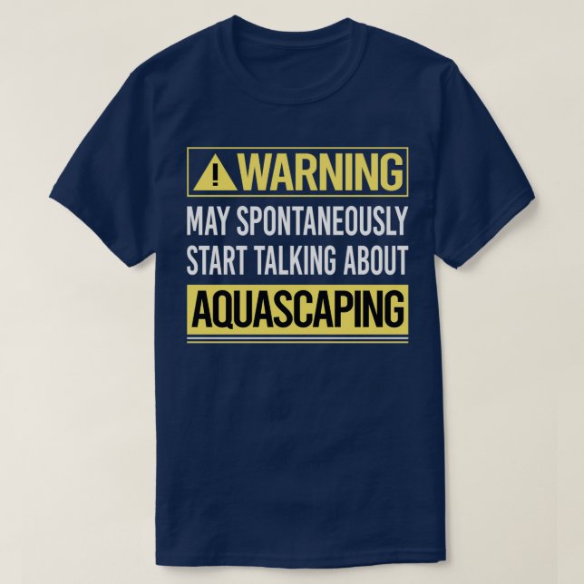 Camiseta Aviso sobre Aquascaper Aquascape (Diseño del anverso)
