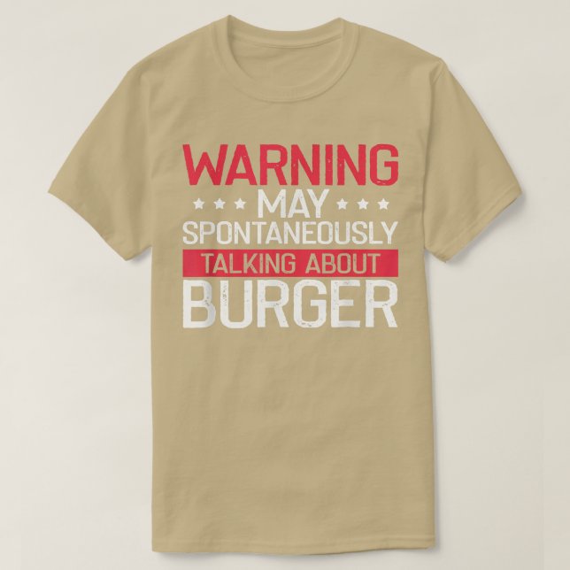 Camiseta Aviso sobre hamburguesa, Cheeseburger Lover B (Diseño del anverso)