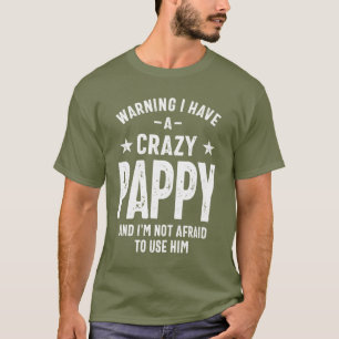 Camiseta Aviso Tengo un papa loco Regalo de padre