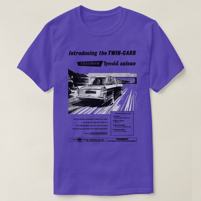 Camiseta AVISO TRIUMPH HERALD TShirt 1 (Diseño del anverso)