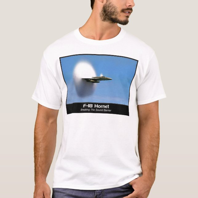 Camiseta Avispón del boom sónico F-18 (Anverso)
