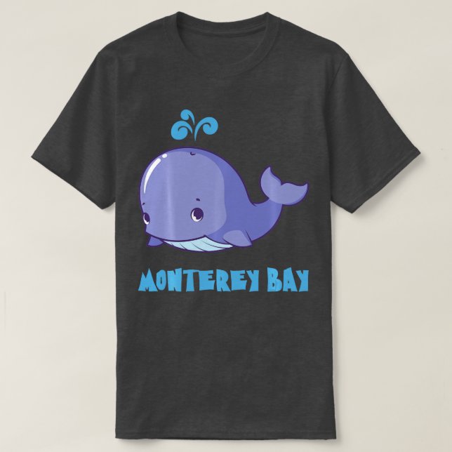 Camiseta avistamiento de ballenas MONTEREY BAY CALIFORNIA r (Diseño del anverso)