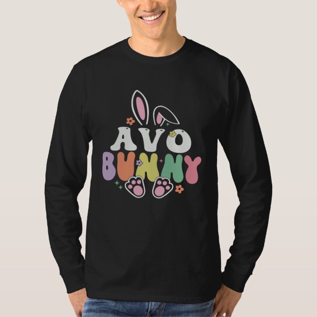 Camiseta AVO Bunny Women Easter Day Rabbit Grandma Family M (Anverso)