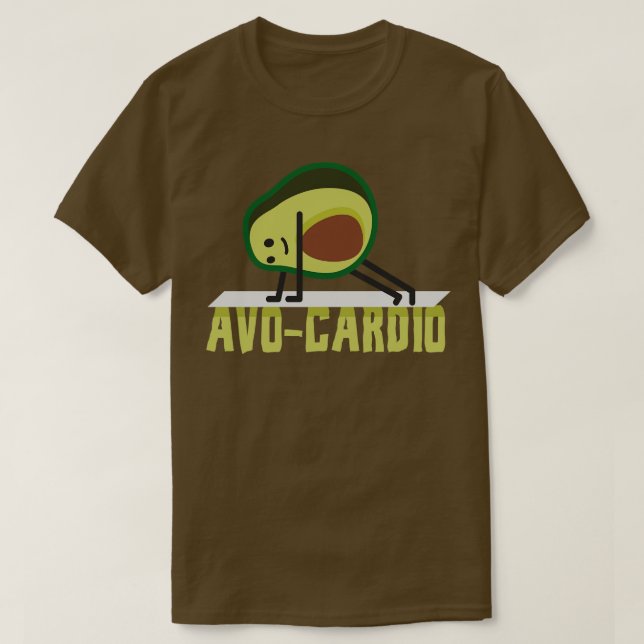Camiseta Avo Cardio Aguacate Fitness Workout Gym (Diseño del anverso)