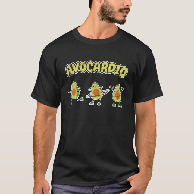 Camiseta Avo-Cardio Cardio Aguacate Barbell Salto Rope (Anverso)