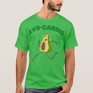 Camiseta Avo Cardio gracioso diseño aguacate