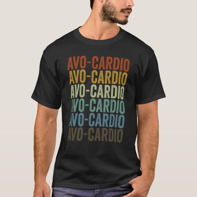 Camiseta Avo cardio Vegan Vegetable Plant Based Diet Workou (Anverso)