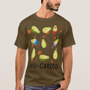 Camiseta Avo Cardio Workout Abogado Hombres Vegetarios Muje