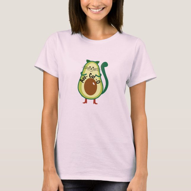 Camiseta Avo-cat-o , Funny Nerdy Cat Guac Aguacate Aovers T (Anverso)