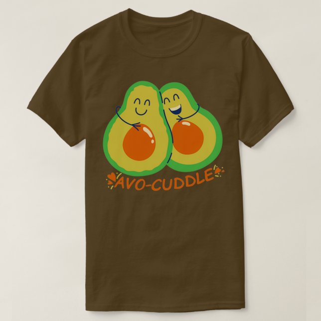 Camiseta Avo cuddle divertido diseño vegano (Diseño del anverso)