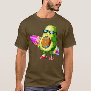 Camiseta AVO en el surf en la playa