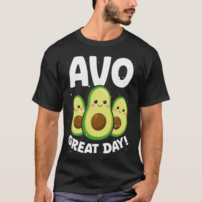 Camiseta Avo Great Day Backprint Avocado (Anverso)