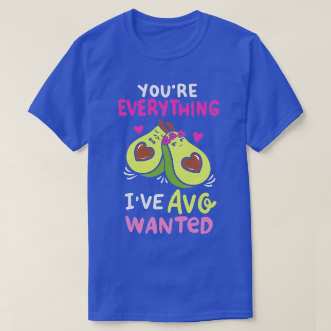 Camiseta avo wanted vegan aguacate valentines heartday (Diseño del anverso)