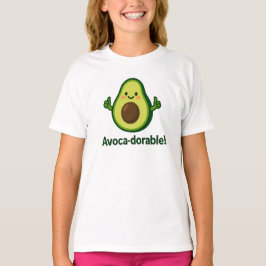 Camiseta Avoca-dorable Cute Green Avocado Design