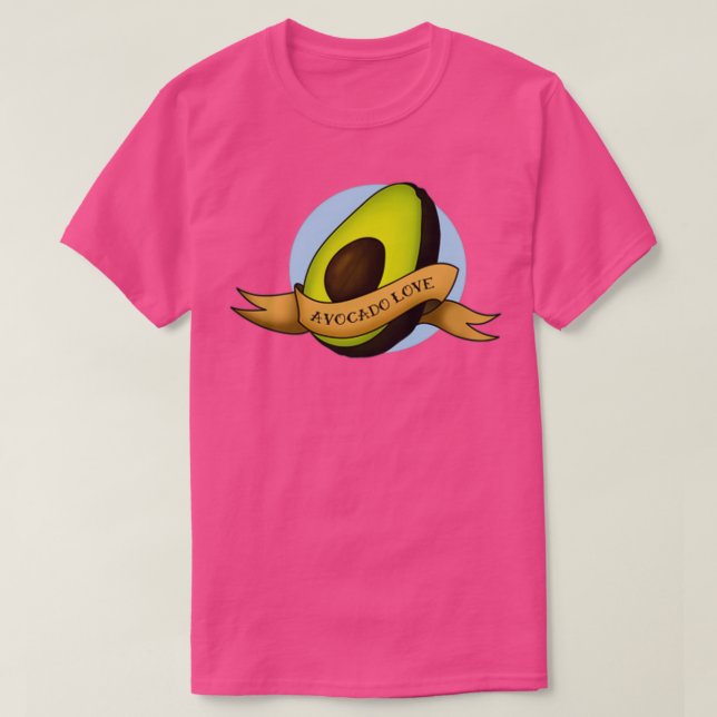CAMISETA AVOCADO AMOR 2 1 (Diseño del anverso)