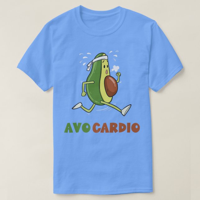 Camiseta Avocado Cardio Training Eercise Workout (Diseño del anverso)